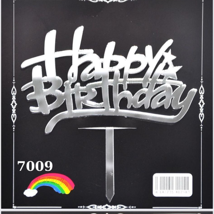 JİLETİN CİZGİ HAPPY GÜMÜŞ PASTA ÜSTÜ