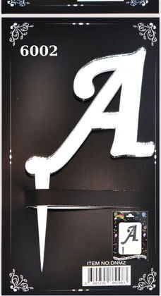 JİLETİN PLEKSİ HARF PASTA ÜSTÜ A GÜMÜŞ