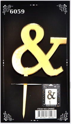 JİLETİN PLEKSİ HARF PASTA ÜSTÜ END GOLD