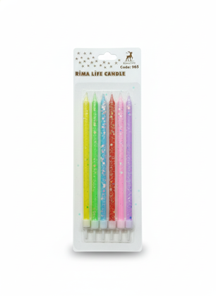 15 CM PULLU MUM RENKLİ 6'LI