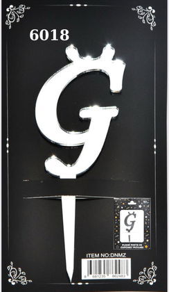JİLETİN PLEKSİ HARF PASTA ÜSTÜ Ğ GÜMÜŞ