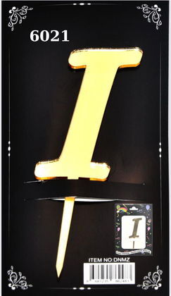 JİLETİN PLEKSİ HARF PASTA ÜSTÜ I GOLD