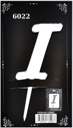 JİLETİN PLEKSİ HARF PASTA ÜSTÜ I GÜMÜŞ