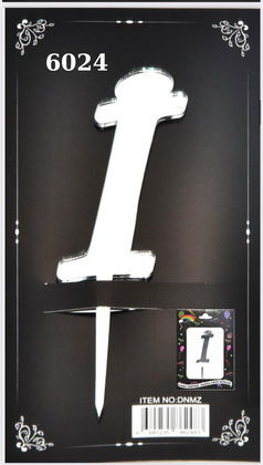 JİLETİN PLEKSİ HARF PASTA ÜSTÜ İ GÜMÜŞ