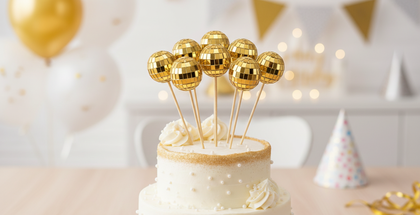 5 CM AYNALI DİSKO TOPU 20'Lİ GOLD KÜRDAN