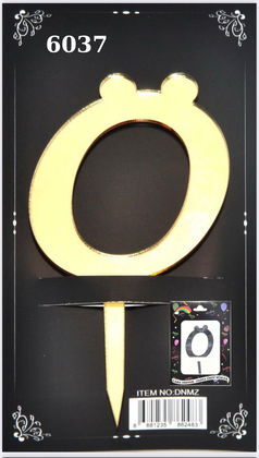 JİLETİN PLEKSİ HARF PASTA ÜSTÜ Ö GOLD