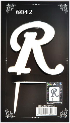 JİLETİN PLEKSİ HARF PASTA ÜSTÜ R GÜMÜŞ