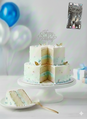 ÇUBUKLU PASTA YAZISI HAPPY GÜMÜŞ 10'LU