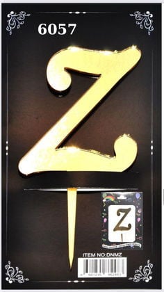 JİLETİN PLEKSİ HARF PASTA ÜSTÜ Z GOLD