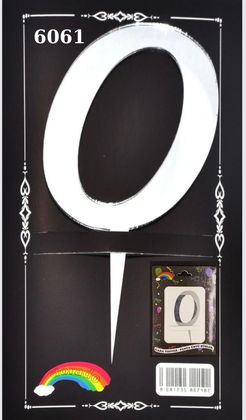 JİLETİN PLEKSİ RAKAM PASTA ÜSTÜ 0 GÜMÜŞ