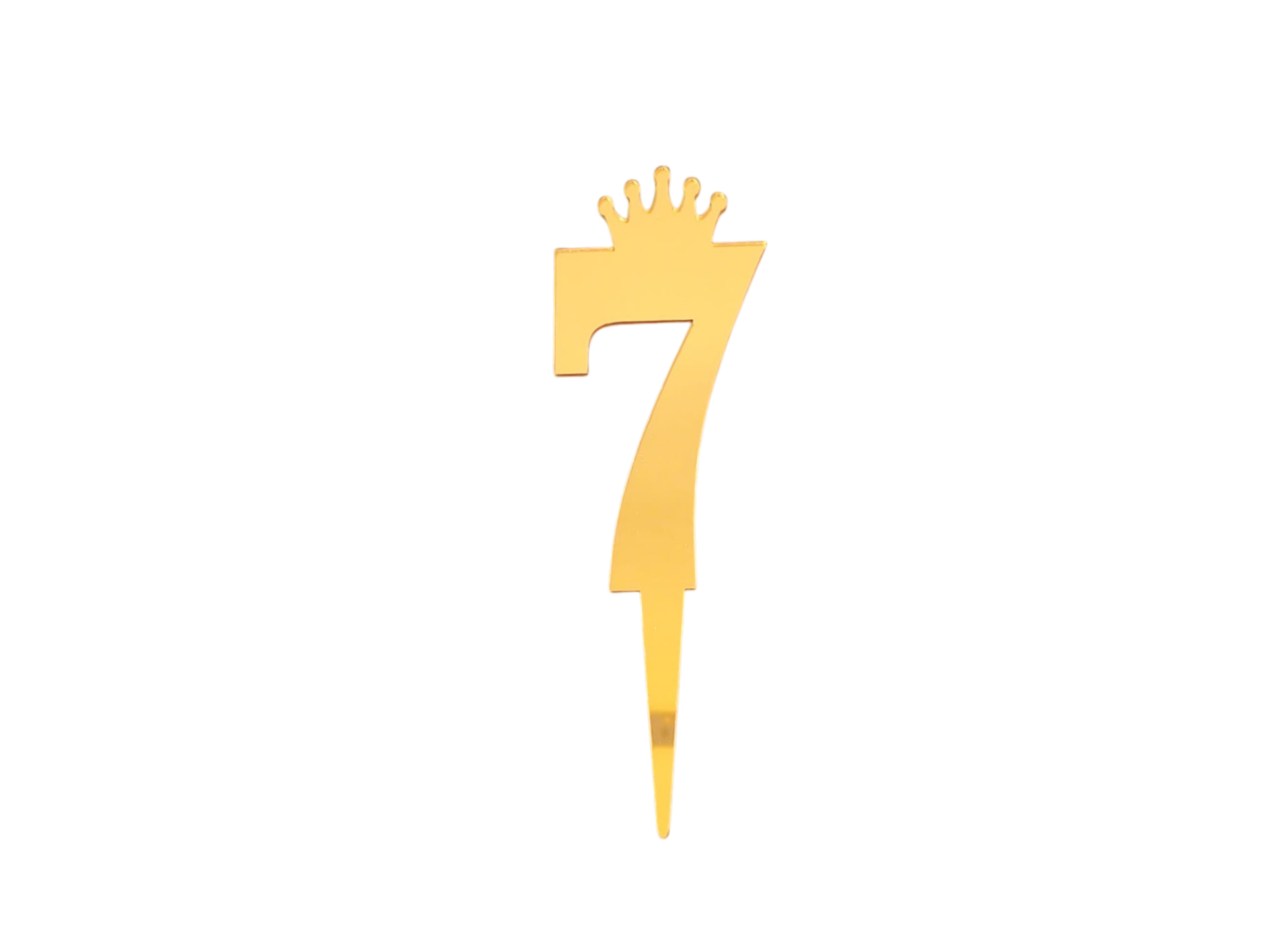 JİLETİN PLEKSİ RAKAM PASTA ÜSTÜ 7 GOLD