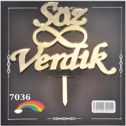 JİLETİN SÖZ VERDİK GOLD PASTA ÜSTÜ