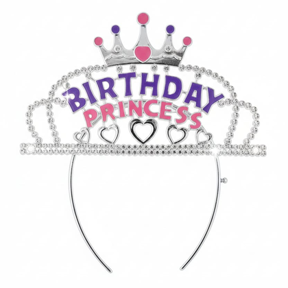 İTHAL PLASTİK TAÇ BİRTHDAY PRENSES MOR / PEMBE