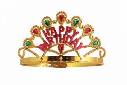 İTHAL PLASTİK TAÇ HAPPY BİRTHDAY GOLD