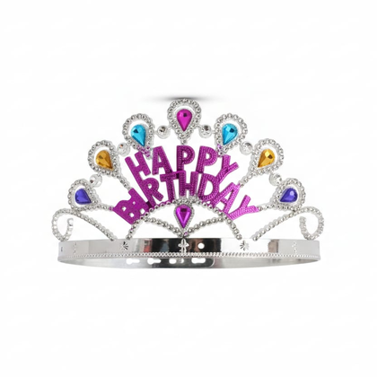 İTHAL PLASTİK TAÇ HAPPY BİRTHDAY GÜMÜŞ
