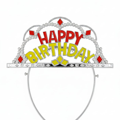 İTHAL PLASTİK TAÇ HAPPY BİRTHDAY TURUNCU / SARI