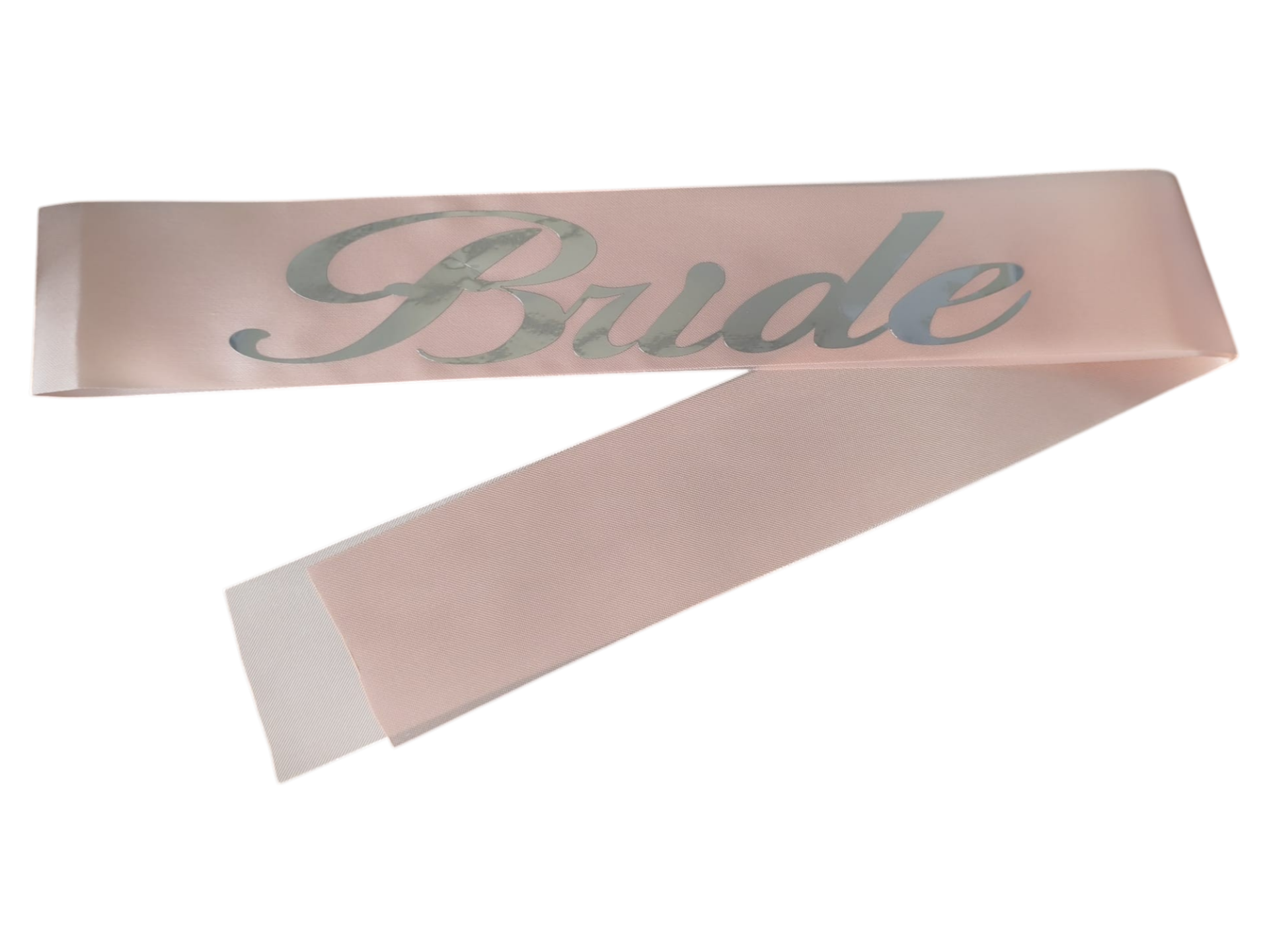 KUMAŞ KUŞAK BRİDE PEMBEYE GÜMÜŞ