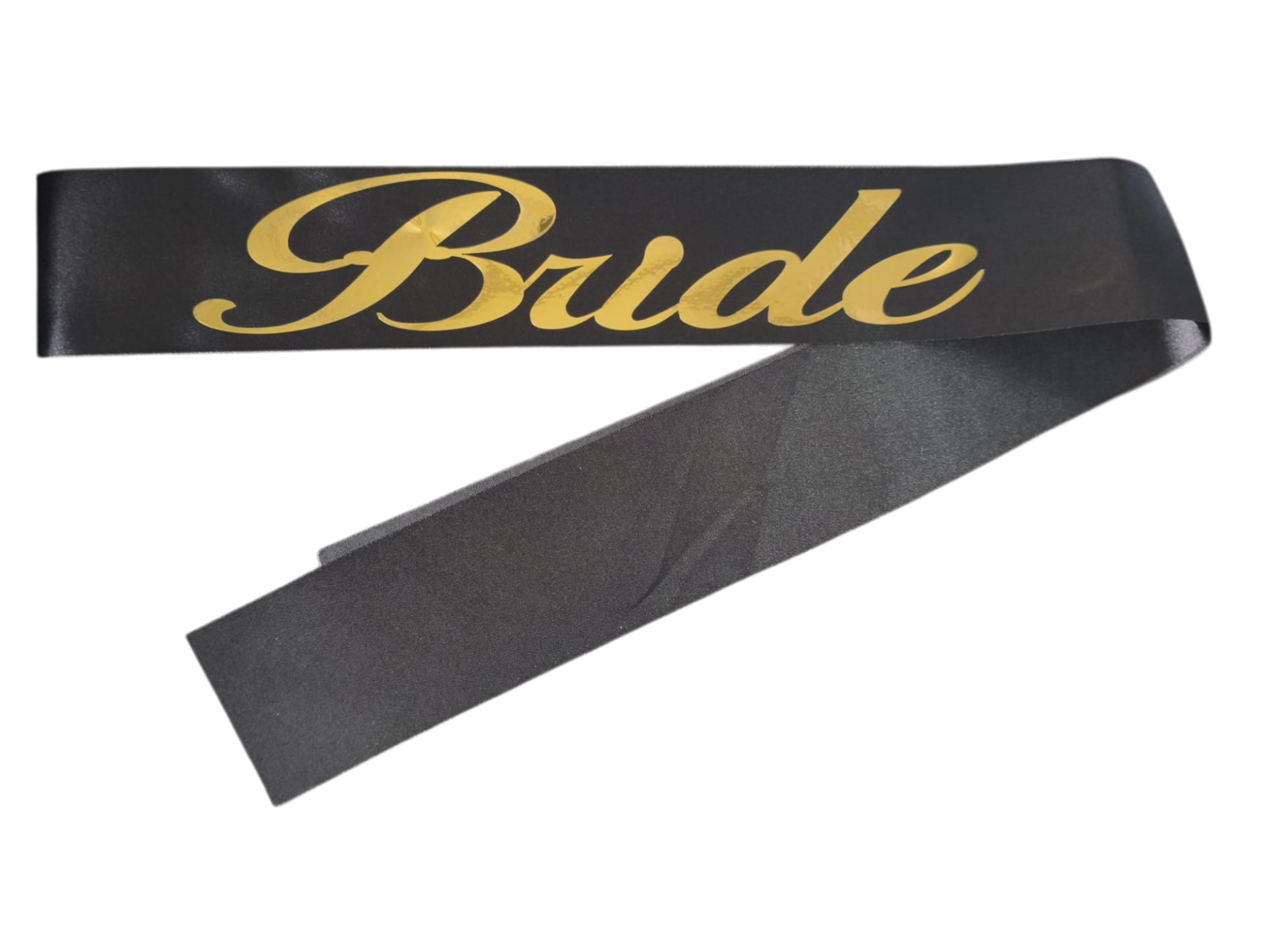 KUMAŞ KUŞAK BRİDE SİYAH GOLD