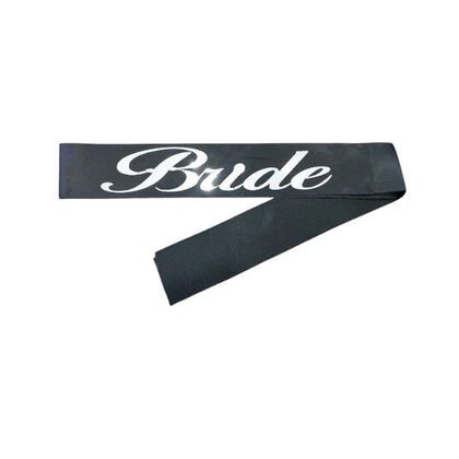 KUMAŞ KUŞAK BRİDE SİYAH GÜMÜŞ