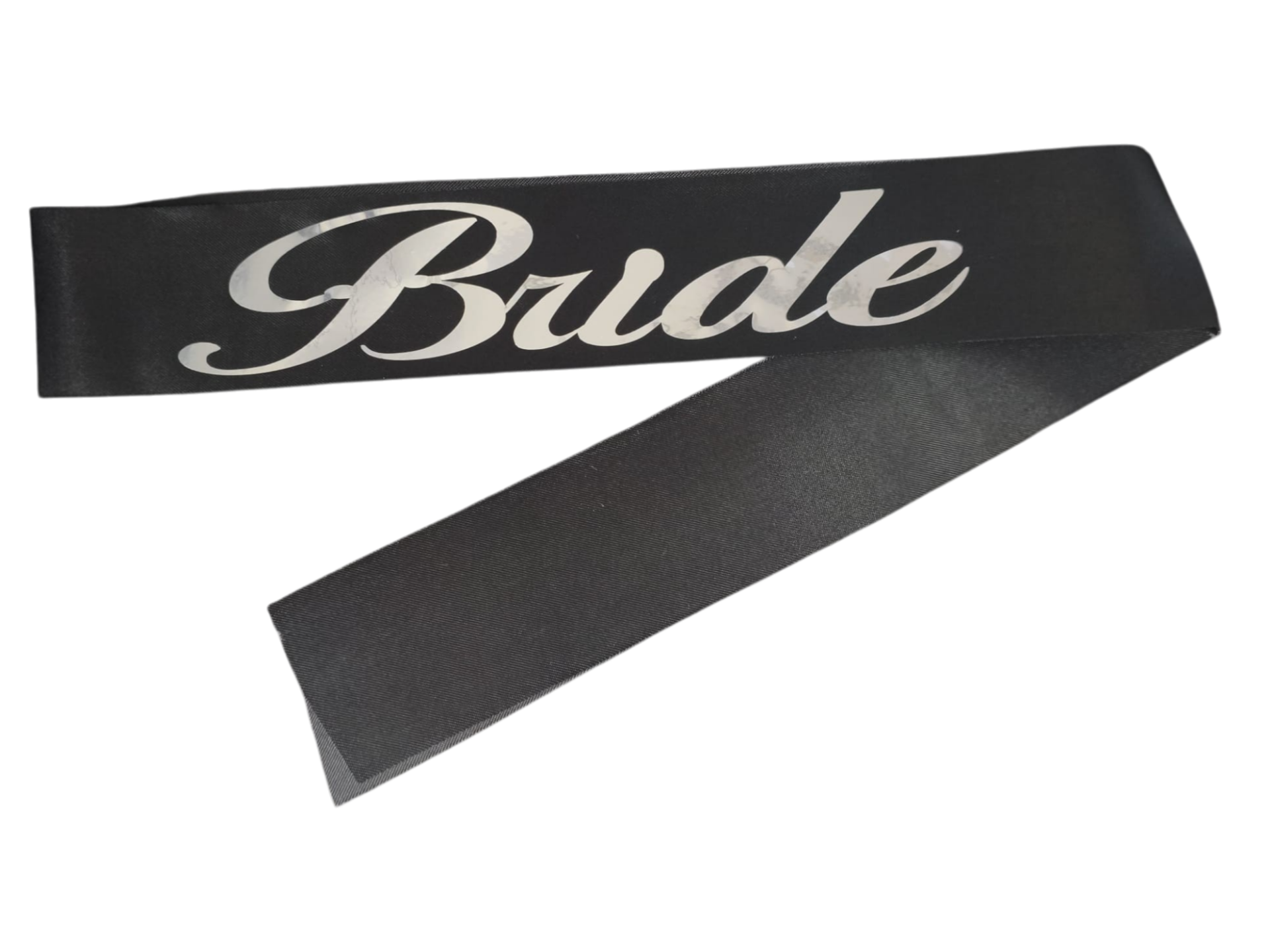 KUMAŞ KUŞAK BRİDE SİYAH GÜMÜŞ