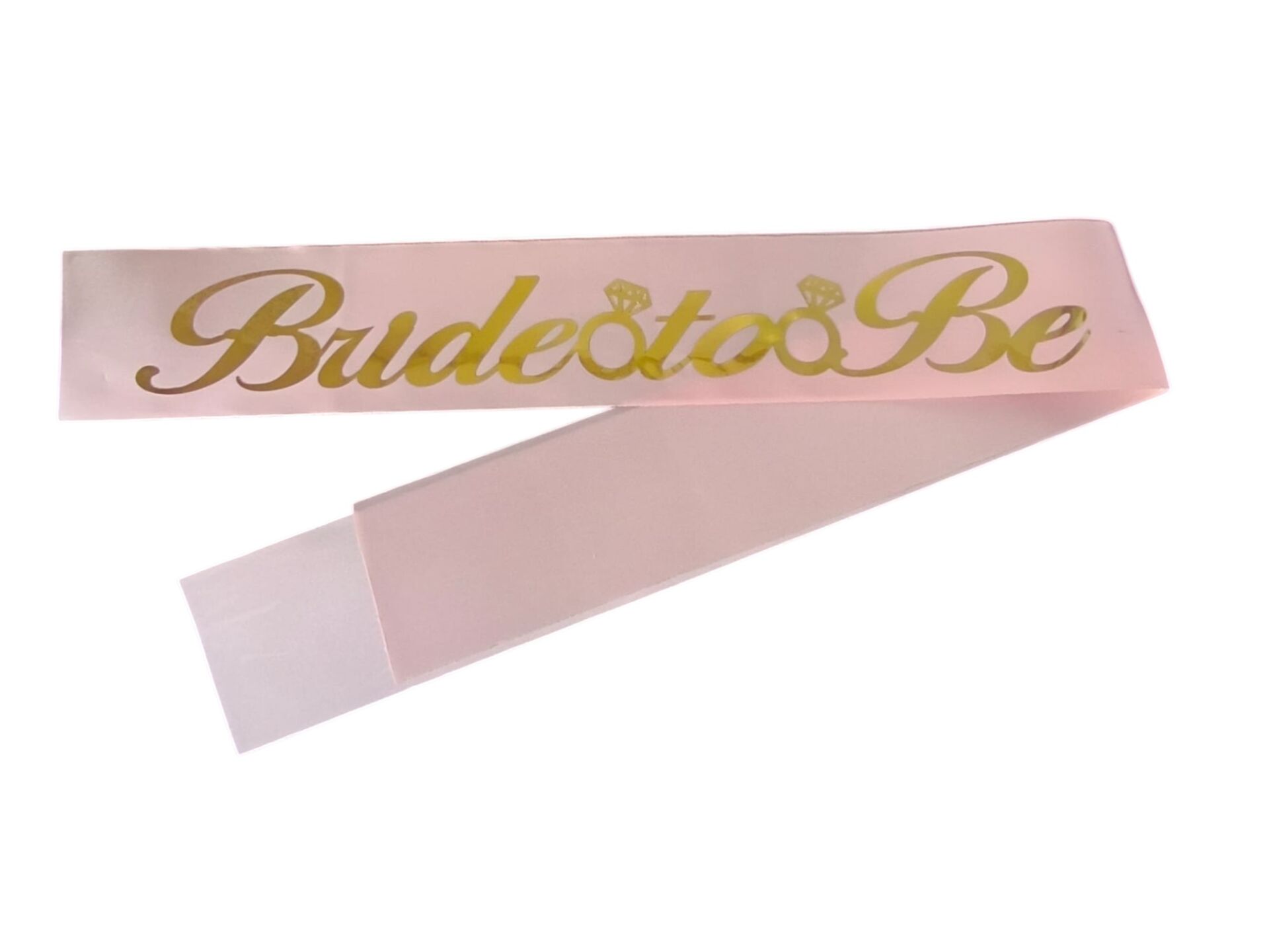 KUMAŞ KUŞAK BRİDE TOBE PEMBEYE GOLD