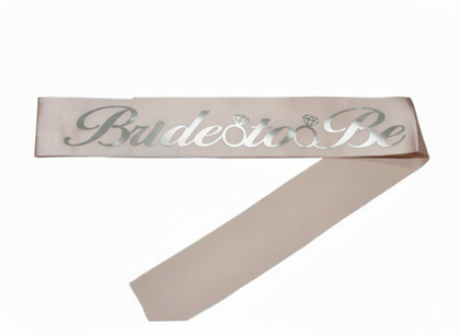 KUMAŞ KUŞAK BRİDE TOBE PEMBEYE GÜMÜŞ