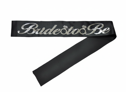 KUMAŞ KUŞAK BRİDE TOBE SİYAHA GÜMÜŞ