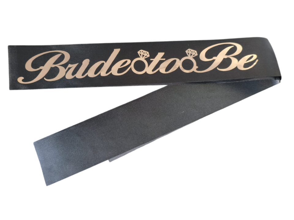 KUMAŞ KUŞAK BRİDE TOBE SİYAHA ROSE