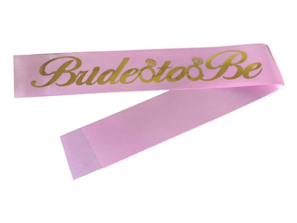 KUMAŞ KUŞAK BRİDE TOBE ŞEKER PEMBE GOLD