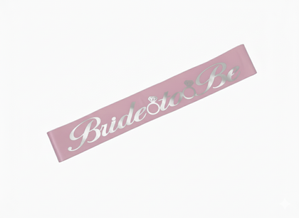 KUMAŞ KUŞAK BRİDE TOBE ŞEKER PEMBE GÜMÜŞ