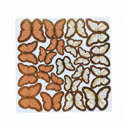 STİCER PASTA ÜSTÜ KELEBEK  6AD TURUNCU