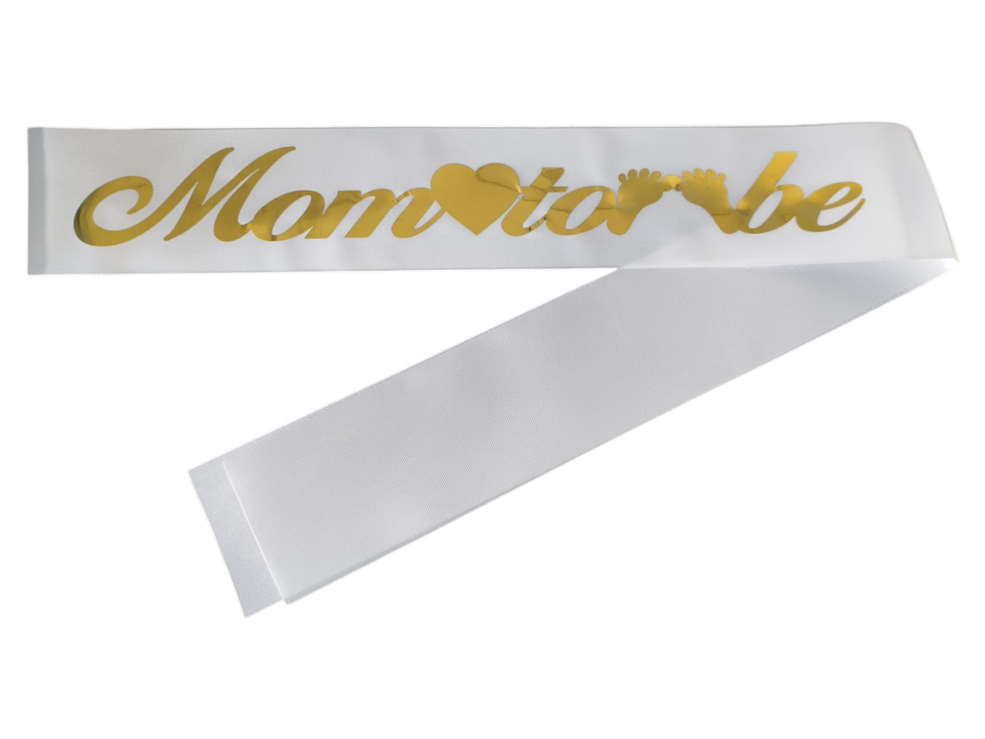 KUMAŞ KUŞAK MOM TOBE BEYAZ GOLD