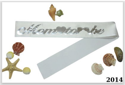 KUMAŞ KUŞAK MOM TOBE BEYAZ GÜMÜŞ