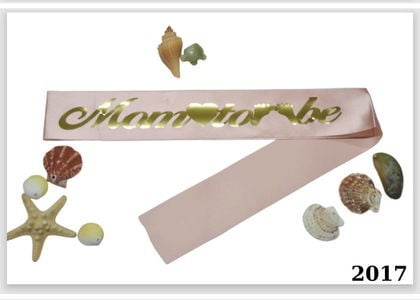 KUMAŞ KUŞAK MOM TOBE PEMBE  GOLD