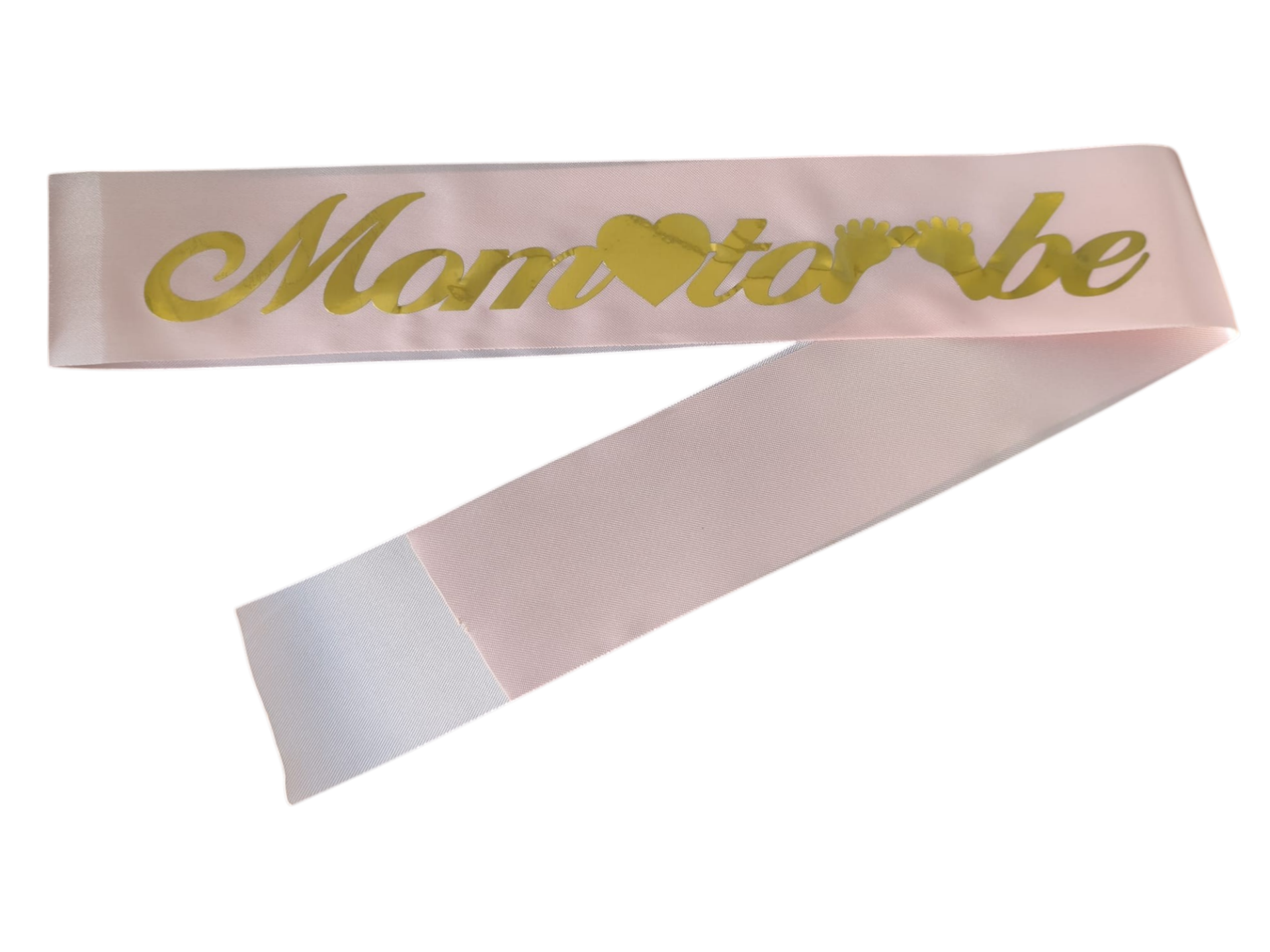 KUMAŞ KUŞAK MOM TOBE PEMBE  GOLD