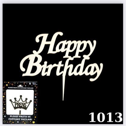 KUTULU PASTA YAZISI HAPPY GOLD