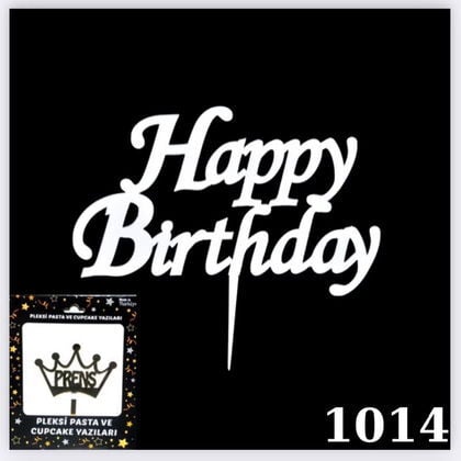 KUTULU PASTA YAZISI HAPPY GÜMÜŞ