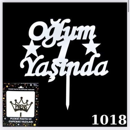 KUTULU PASTA YAZISI OGLUM 1 YAŞINDA GÜMÜŞ