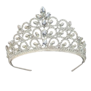 METAL GELİN TACI DESENLİ GÜMÜŞ MODEL 1