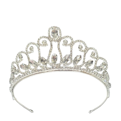 METAL GELİN TACI DESENLİ GÜMÜŞ MODEL 2