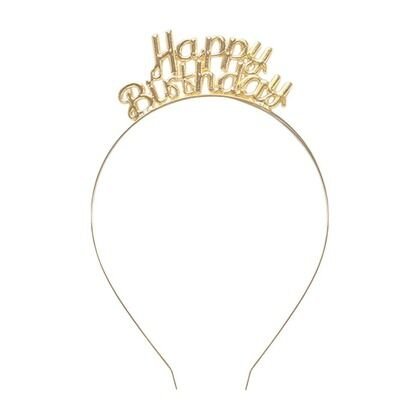 METAL TAÇ HAPPY GOLD