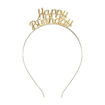 METAL TAÇ HAPPY GOLD