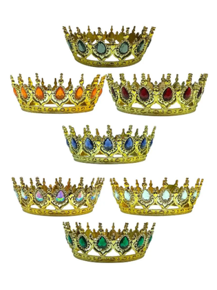 MİKA LÜX TAŞLI PASTA TACI GOLD KARIŞIK