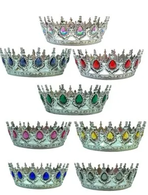 MİKA LÜX TAŞLI PASTA TACI GÜMÜŞ KARIŞIK