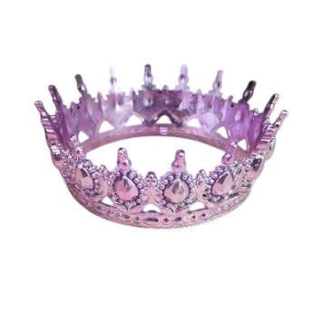 MİKA PASTA ÜSTÜ TAÇ PEMBE