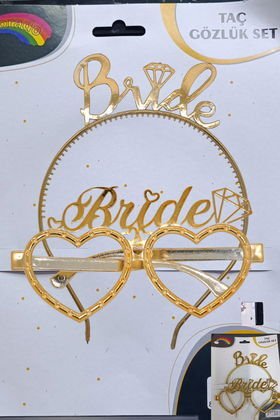 MİKA TAÇ GÖZLÜK BRİDE GOLD