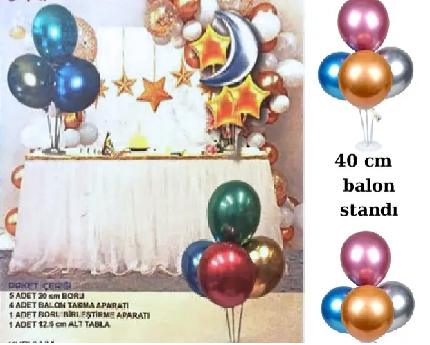 4 LÜ BALON STANDI