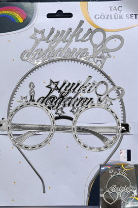 MİKA TAÇ GÖZLÜK İYİKİ DOĞDUN GÜMÜŞ