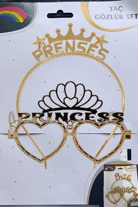 MİKA TAÇ GÖZLÜK PRENSES GOLD
