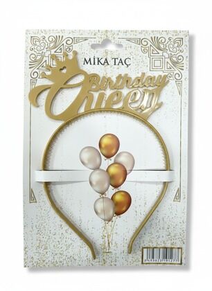 MİKA TAÇ BİRTHDAY QUEEN MAT GOLD